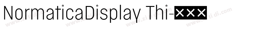 NormaticaDisplay Thi字体转换 NormaticaDisplay Thi字体转换